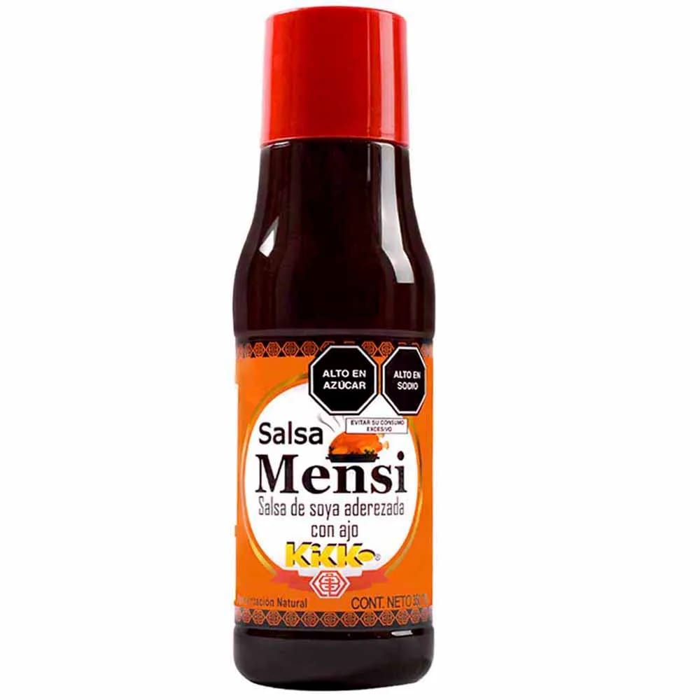 Salsa de Soya KIKKO Mensi con Ajo Botella 350ml