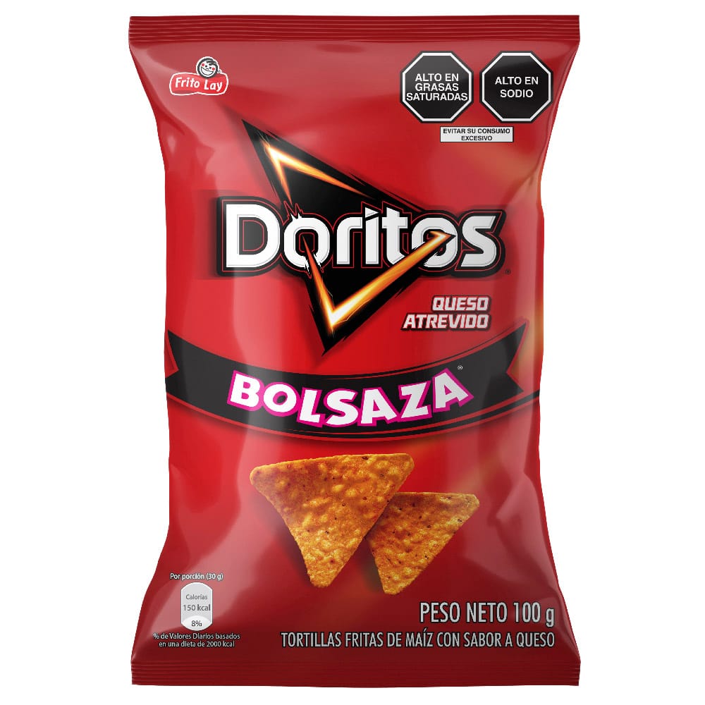 Tortillas de Maíz DORITOS Queso Atrevido Bolsa 100g