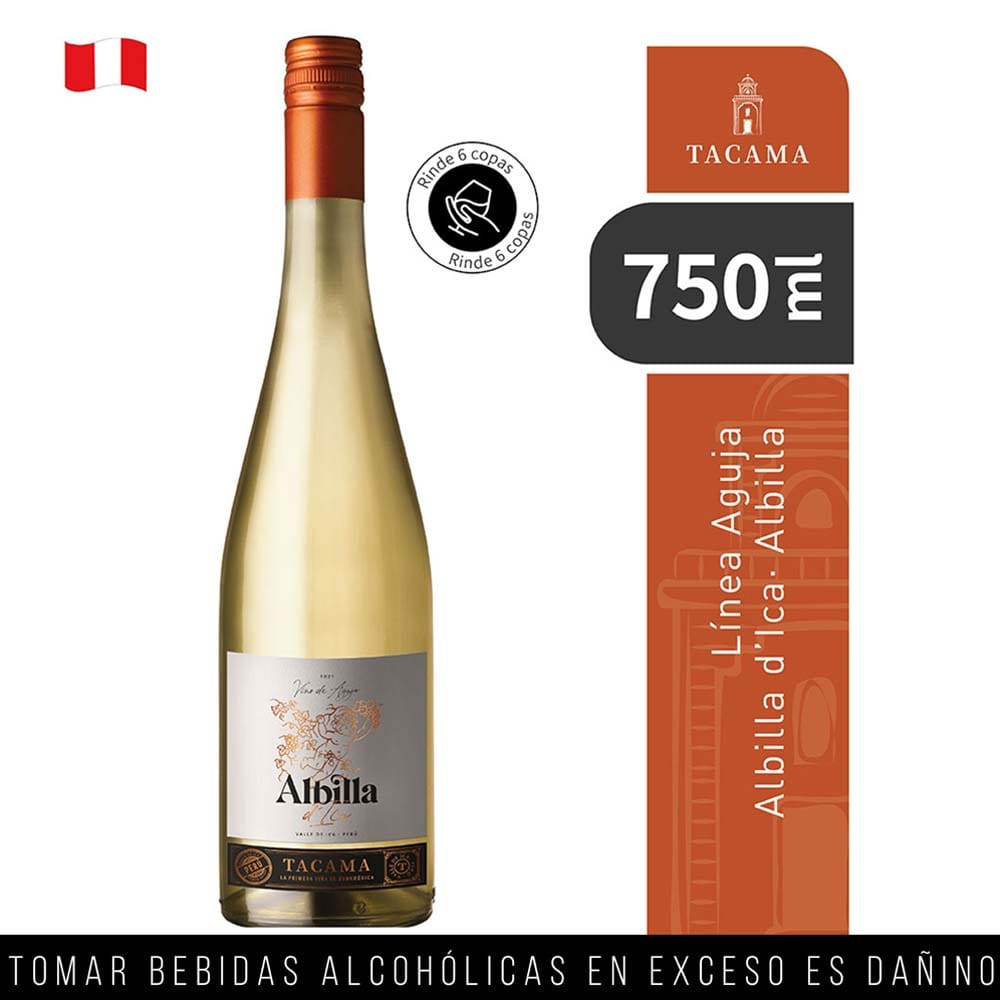 Vino TACAMA Albilla de Ica Botella 750ml