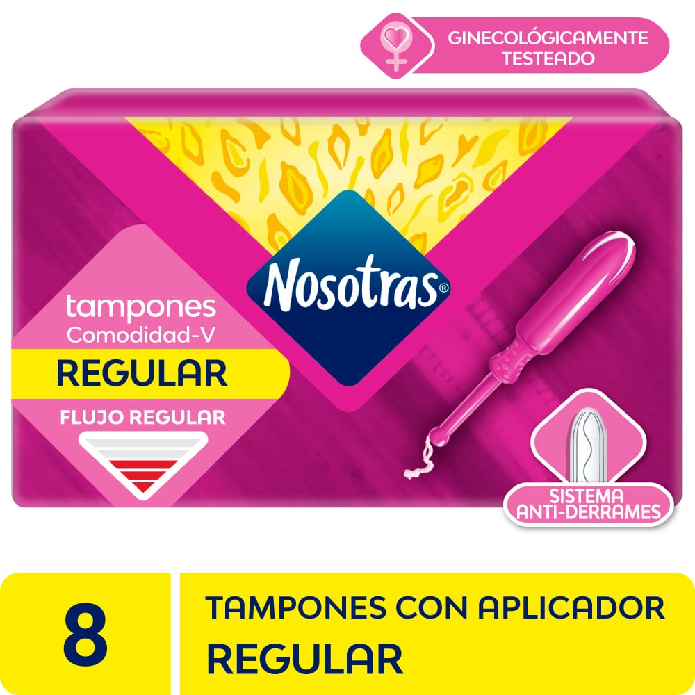 Tampones NOSOTRAS Regular Con Aplicador Paquete 8un