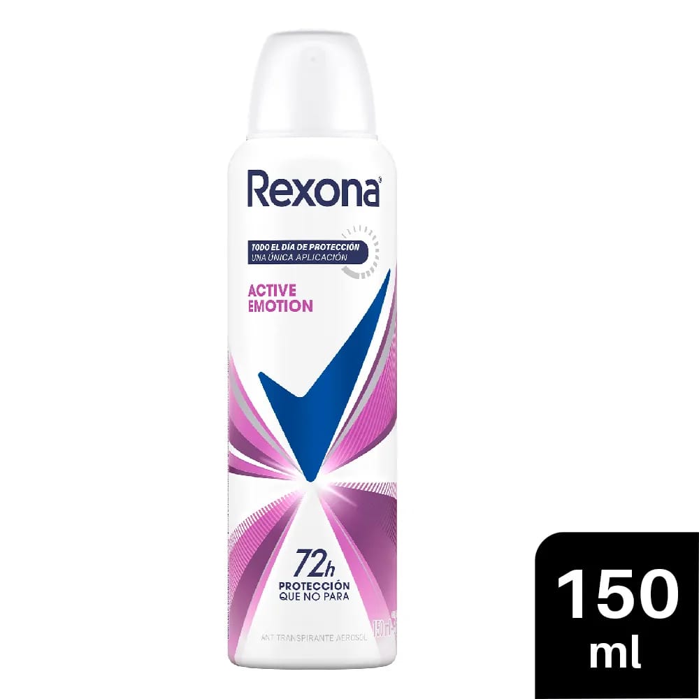 Desodorante para Mujer en Aerosol REXONA Active Emotion Frasco 150ml
