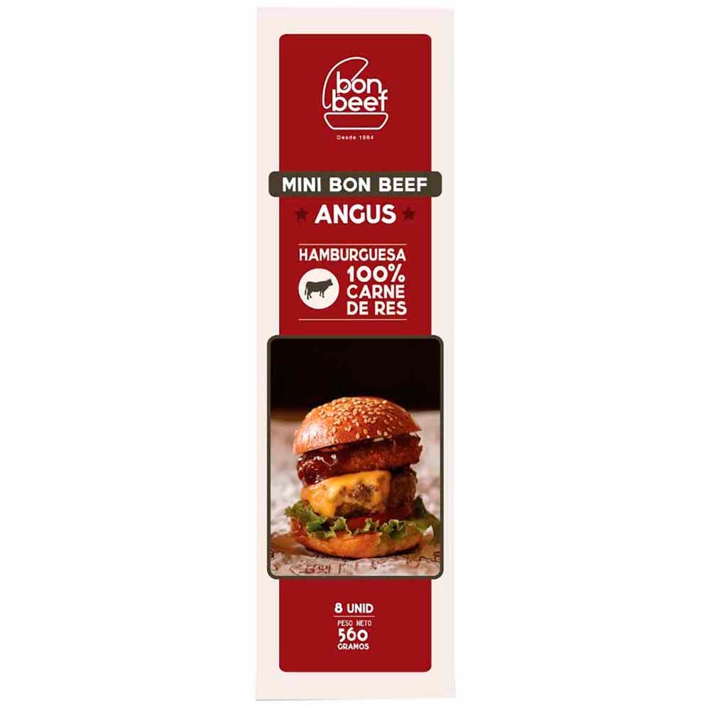 Mini Hamburguesa Angus BON BEEF Caja 8un