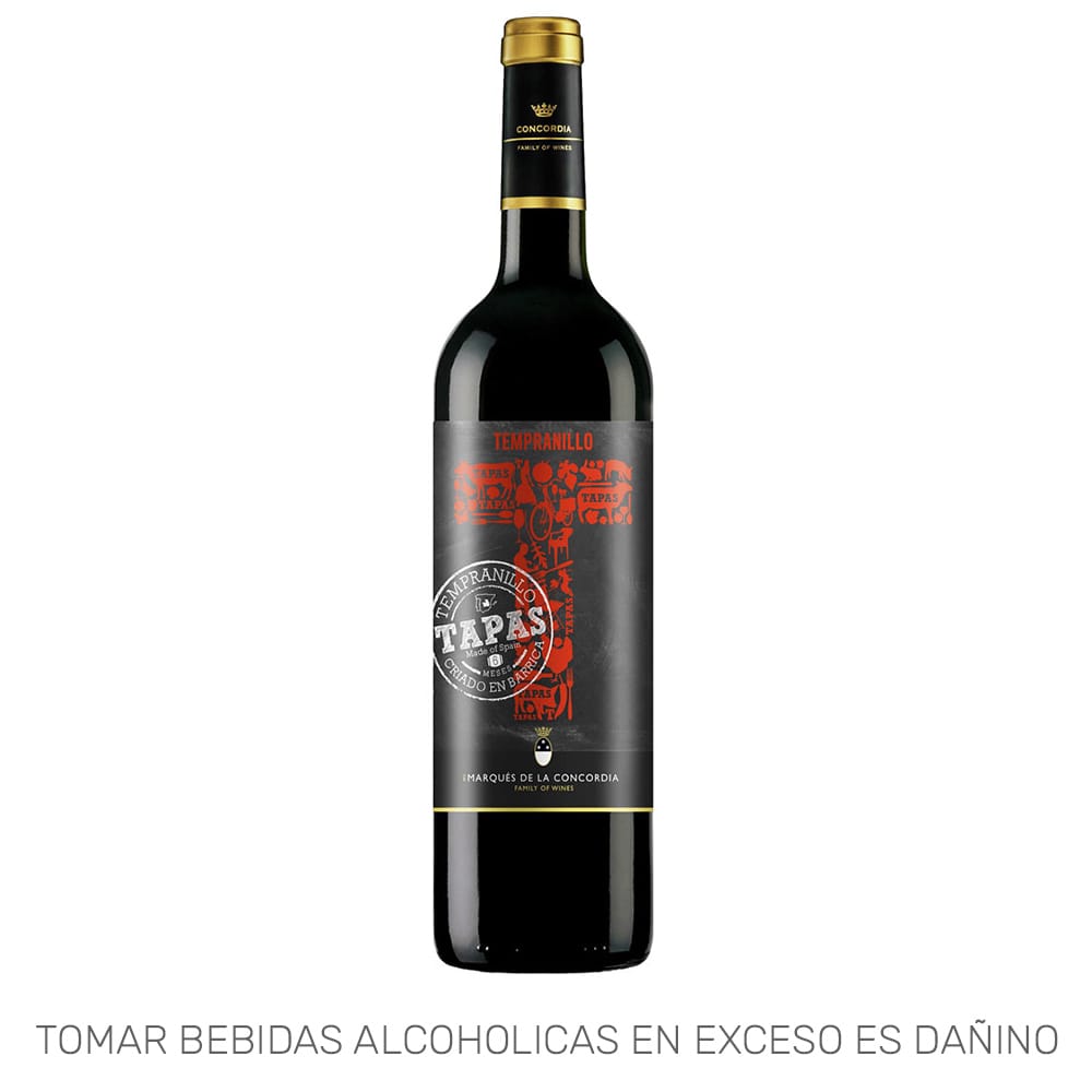 Vino Tinto TAPAS Botella 750ml