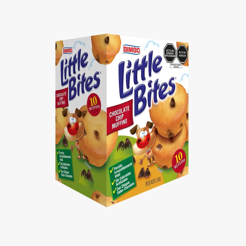 Brownie BIMBO Little Bites Chispas de Chocolate Caja 130g