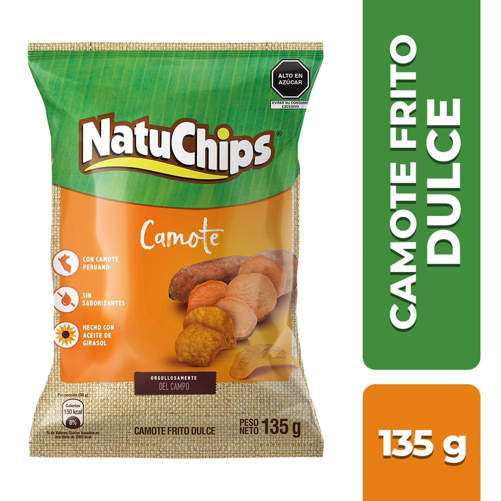 Snack NATUCHIPS Camote Dulce Bolsa 135g