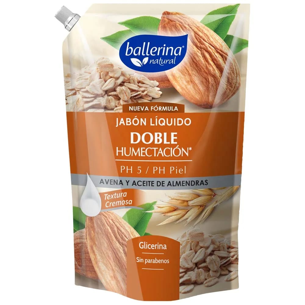 Jabón Líquido BALLERINA Avena Doypack 750ml