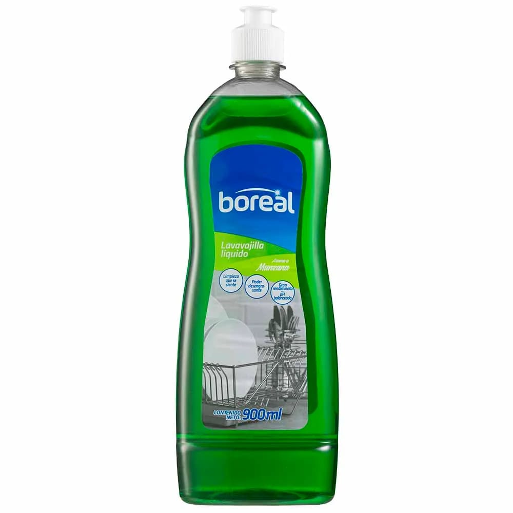 Lavavajilla líquido BOREAL Manzana Botella 900Ml