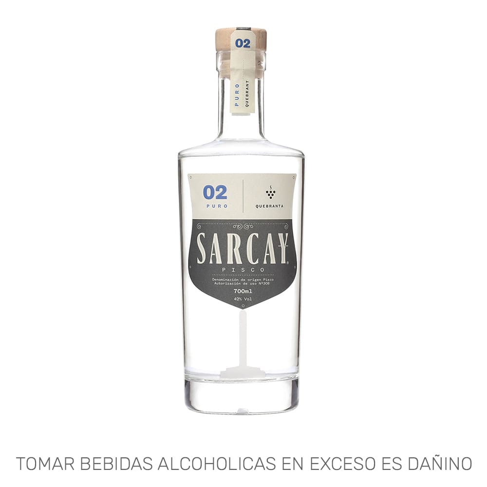 Pisco SARCAY Puro Quebranta Botella 700ml