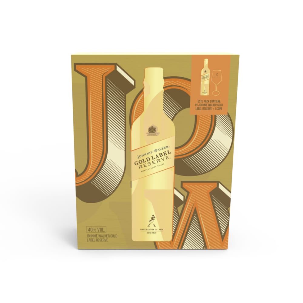 Whisky JOHNNIE WALKER Gold Botella 750ml + Copa