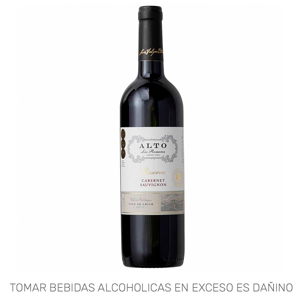 Vino Tinto ALTOS LOS ROMEROS Reserva Cabernet Sauvignon Botella 750ml