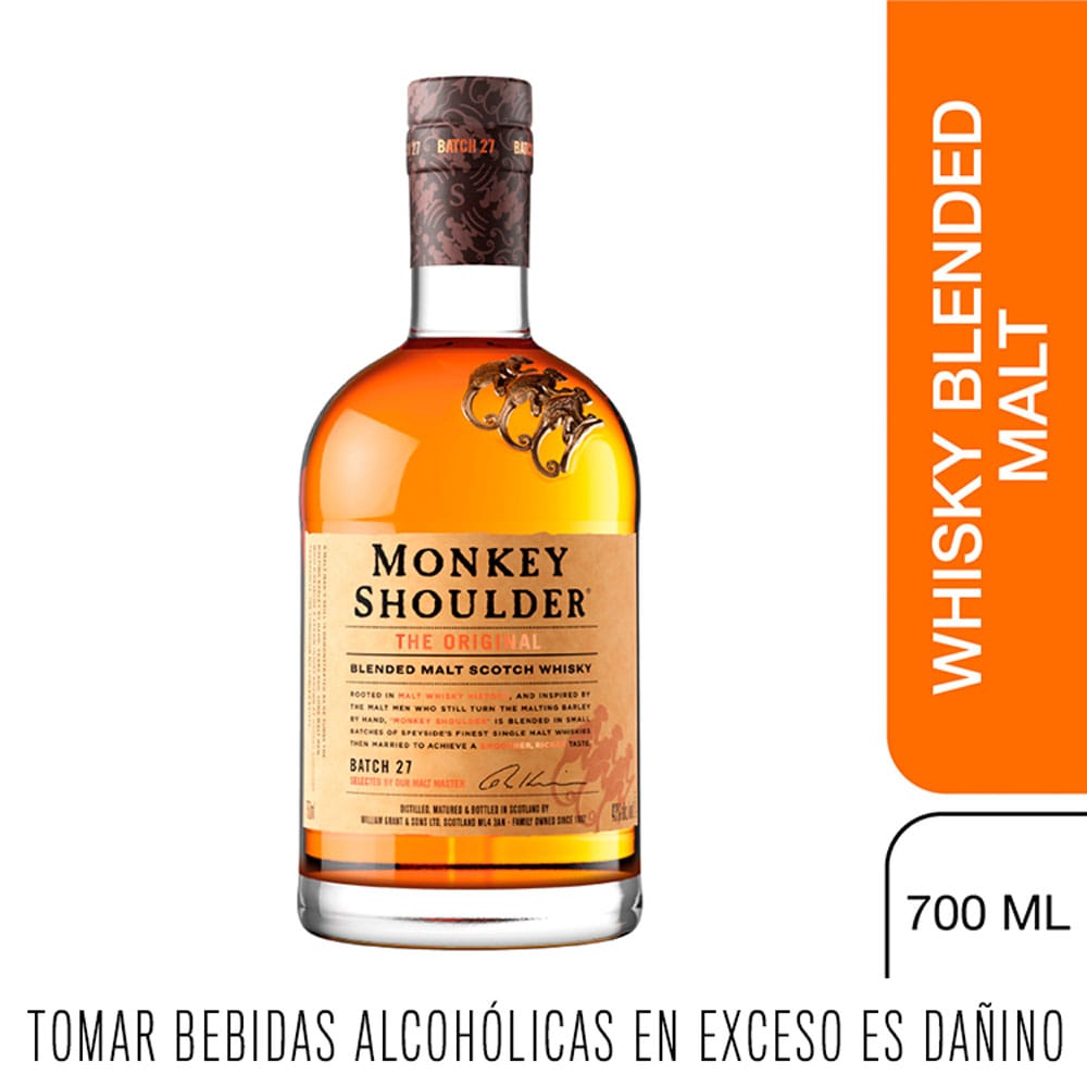 Whisky MONKEY SHOULDER Botella 700ml