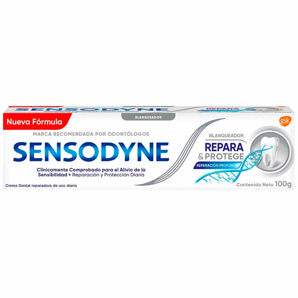 Pasta Dental SENSODYNE Repara y Protege Blanqueador - Tubo 100g