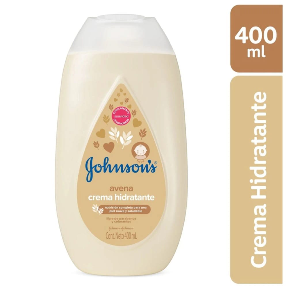 Crema Corporal para Bebé JOHNSON'S BABY Líquida de Avena Frasco 400ml