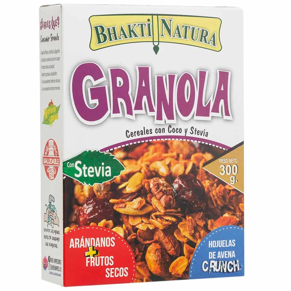 Granola BHAKTI NATURA Coco y Stevia Caja 300g