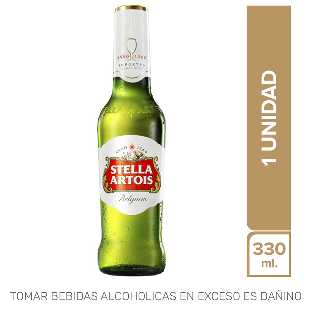 Cerveza STELLA ARTOIS Lager Botella 335ml