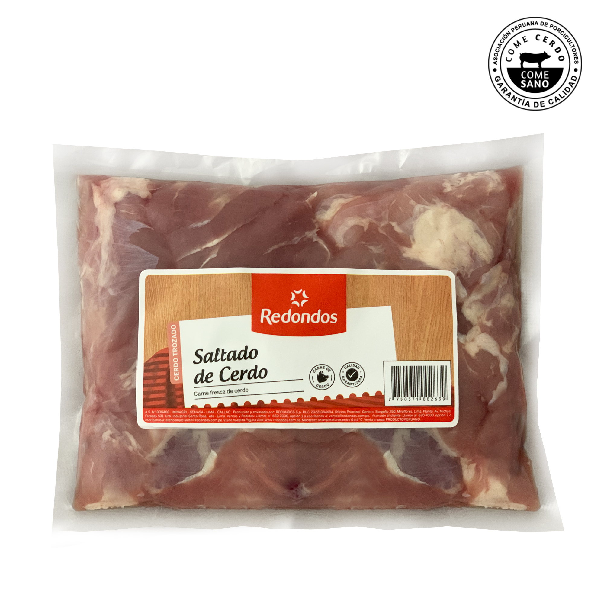 Saltado de Cerdo REDONDOS Refrigerado Paquete 500g