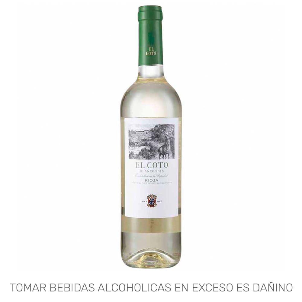 Vino Blanco EL COTO Botella 750ml