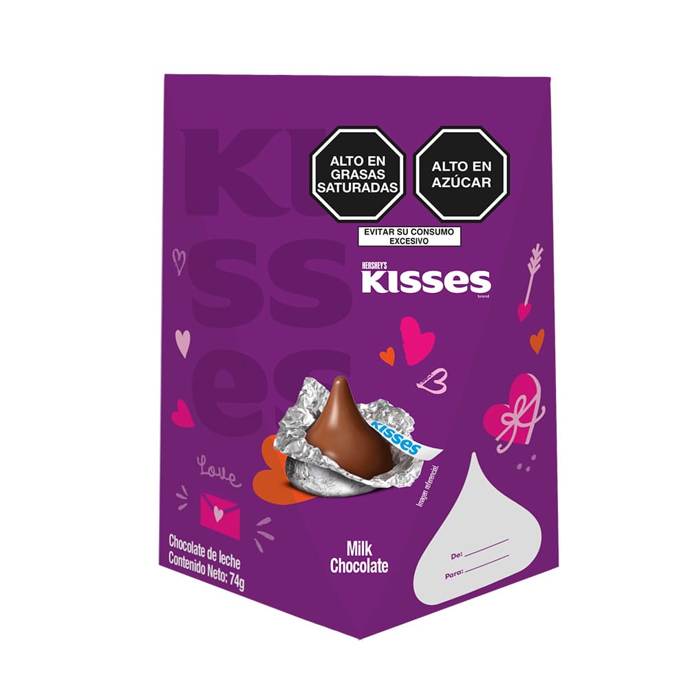 Chocolate de Leche HERSHEY'S Kisses Caja 74g
