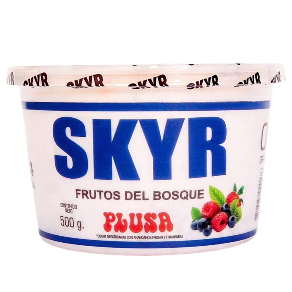 Yogurt PLUSA Skyr Frutos Bosque Pote 500g