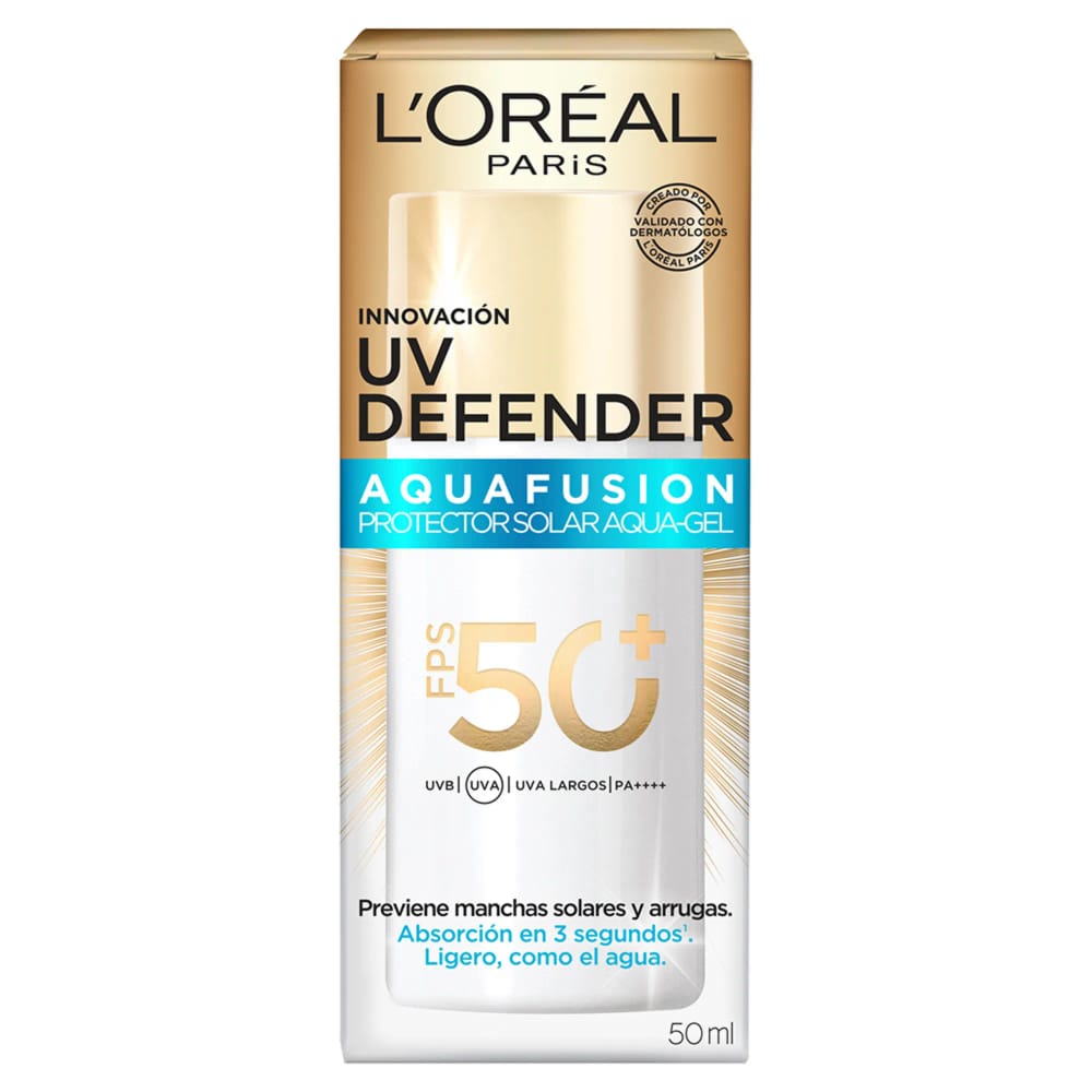 Bloqueador Facial LOREAL UV Defender Aqua SPF50 Frasco 50ml