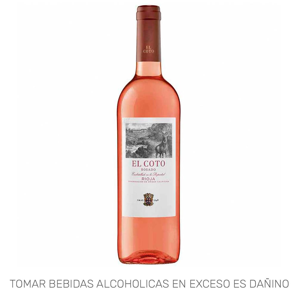 Vino Rosado EL COTO Rioja Botella 750ml