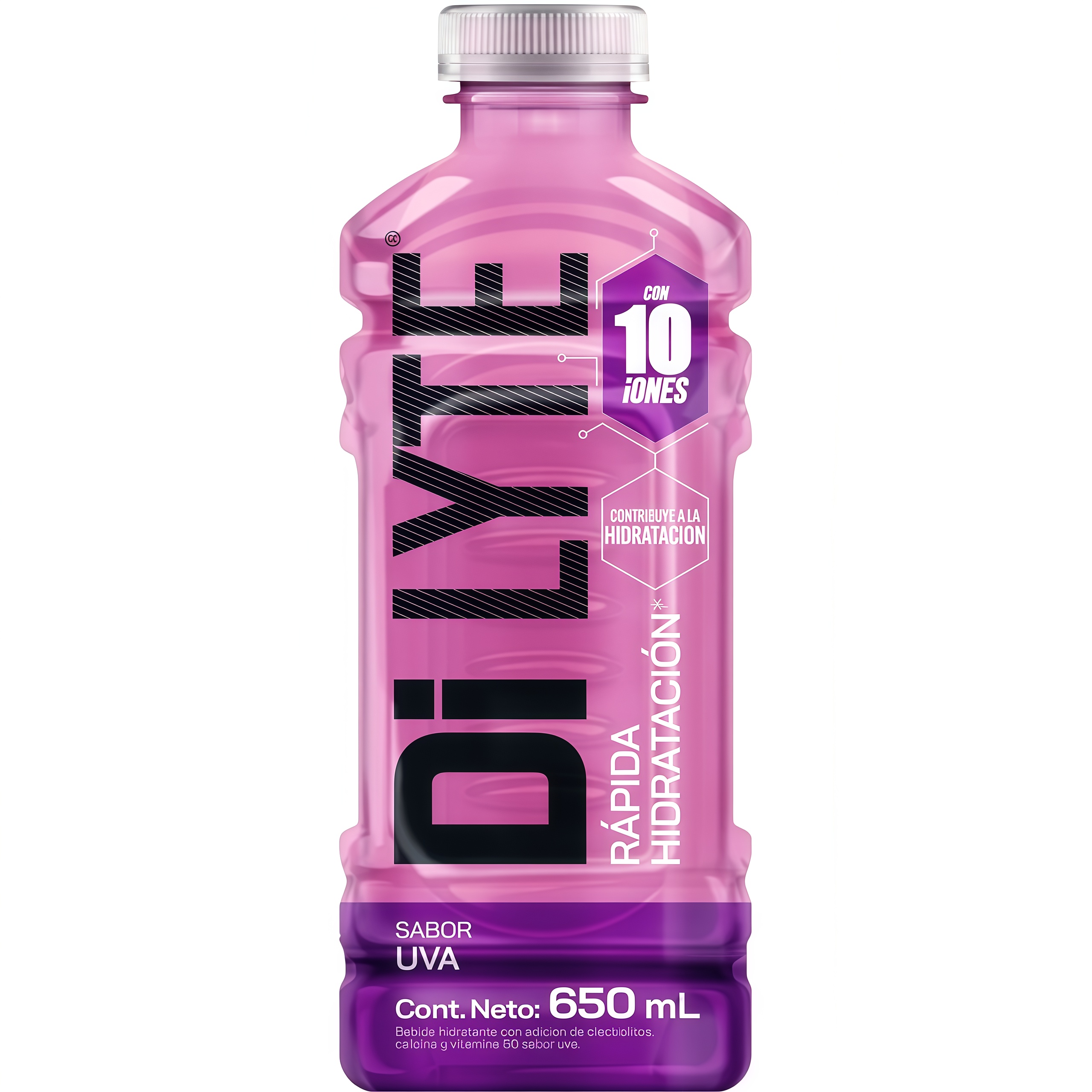 Bebida Rehidratante DILYTE Sabor a Uva Botella 650ml