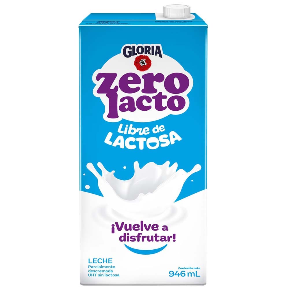 Leche UHT sin Lactosa GLORIA Zero Caja 946ml