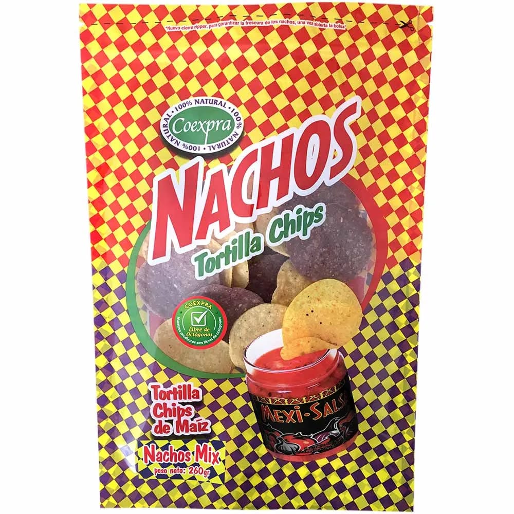 Tortillas de Maíz NACHOS Mixtas Bolsa 260g