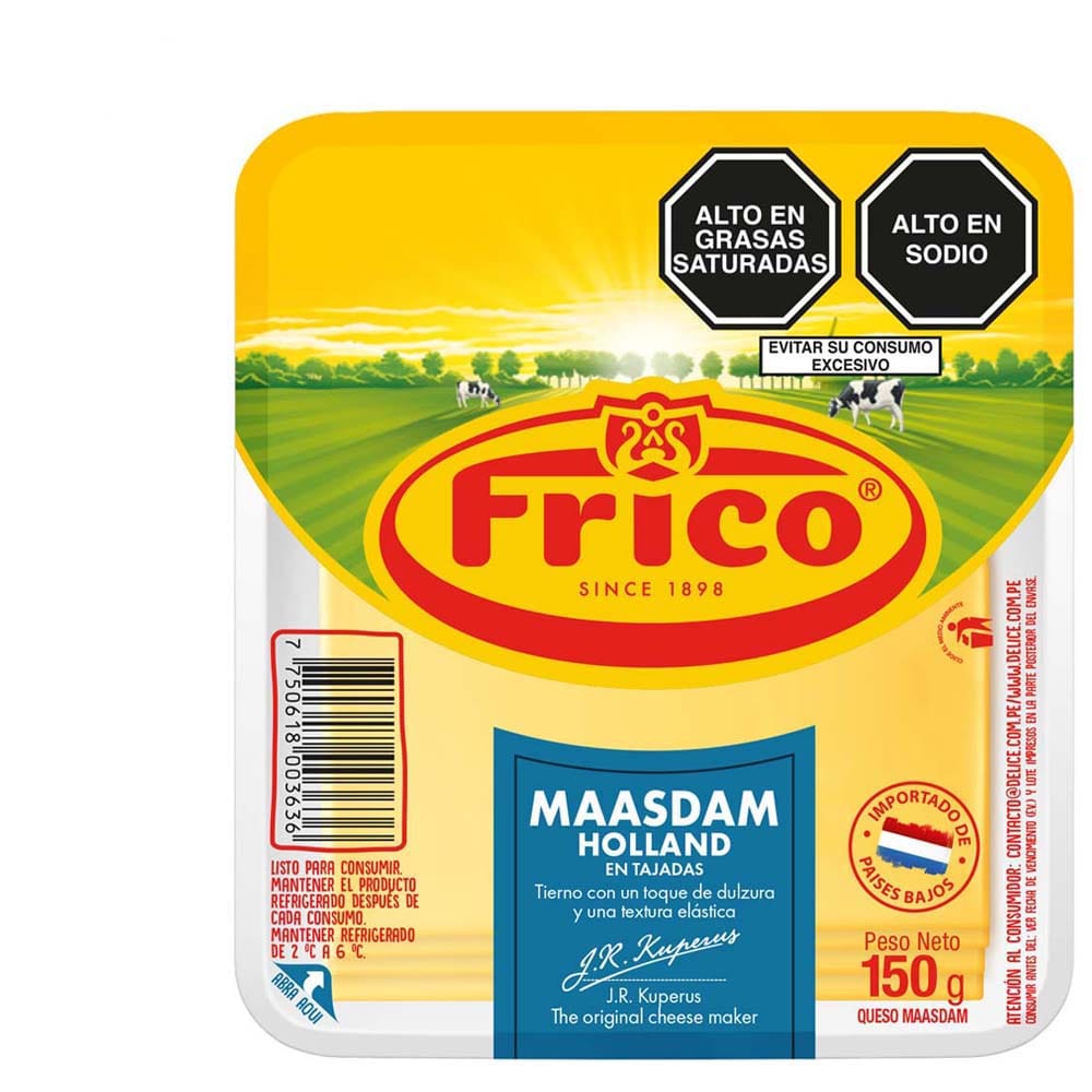 Queso Maasdam FRICO Paquete 150g