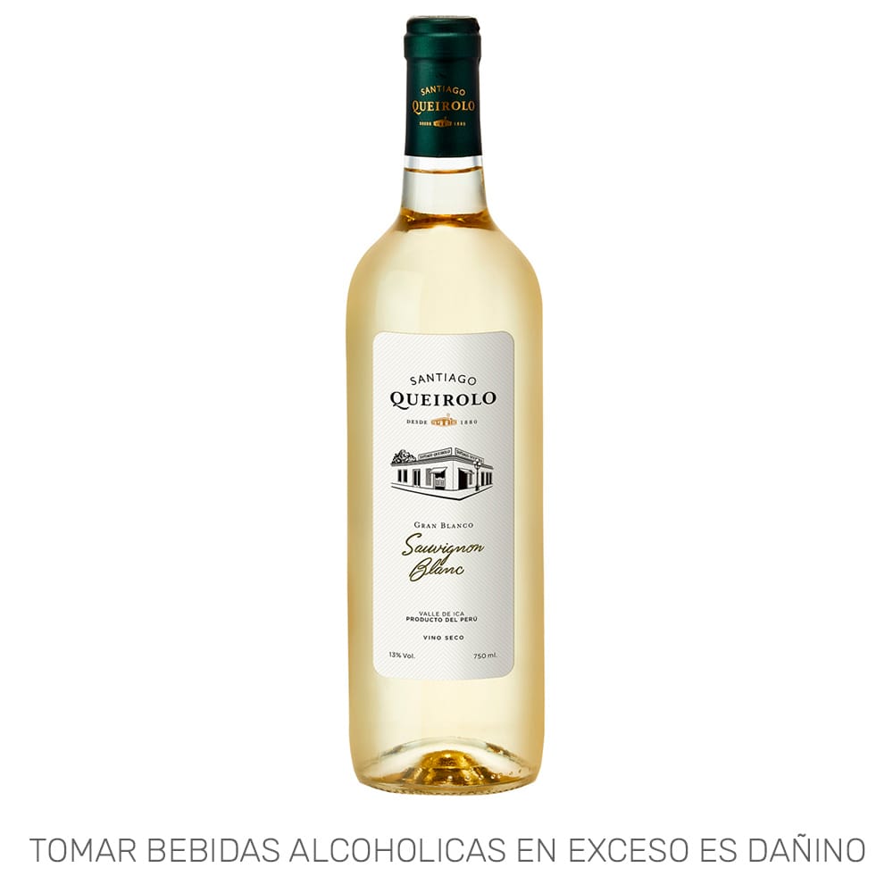 Vino SANTIAGO QUEIROLO Sauvignon Blanc Gran Blanco Botella 750ml