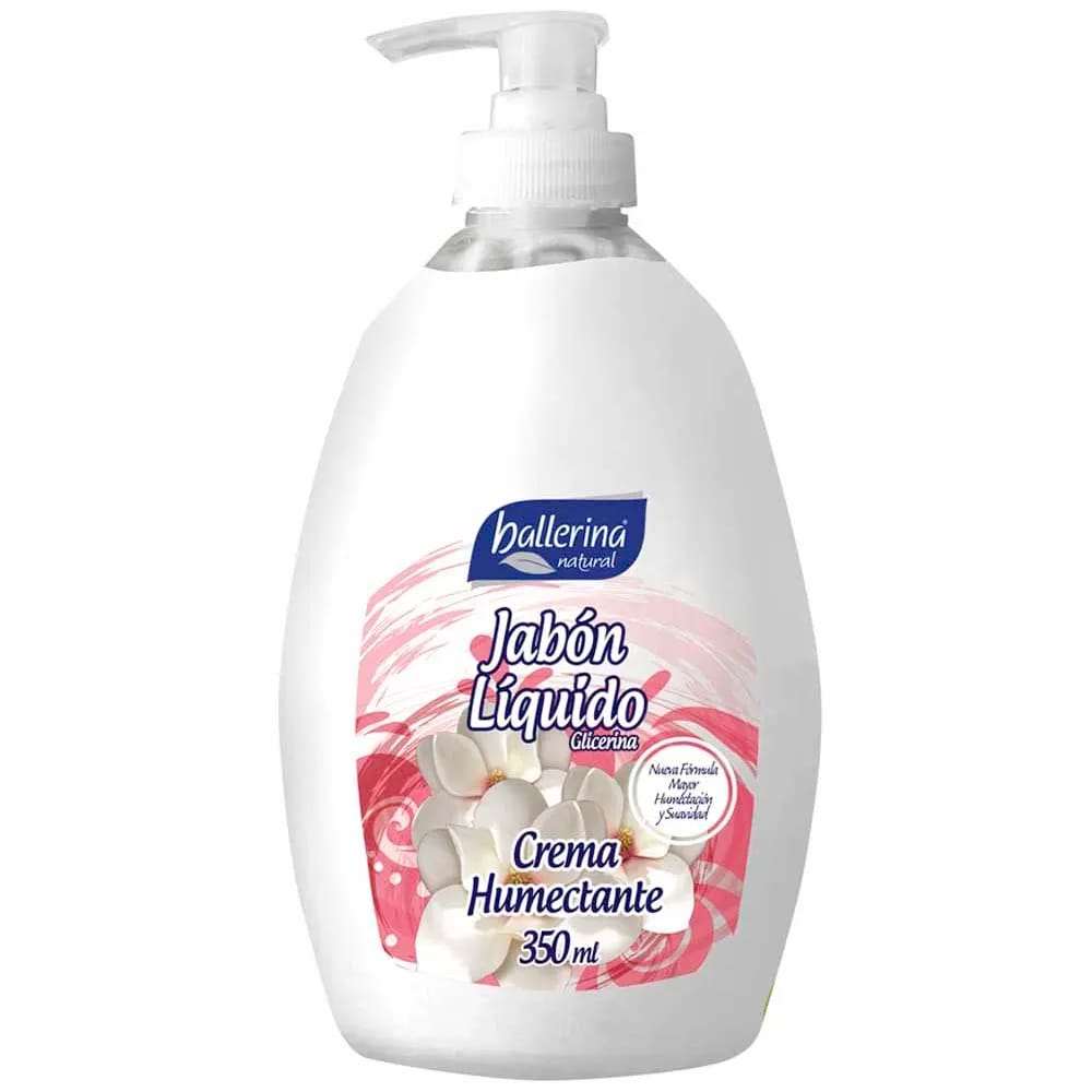Jabón Líquido BALLERINA Crema Humectante Frasco 350ml