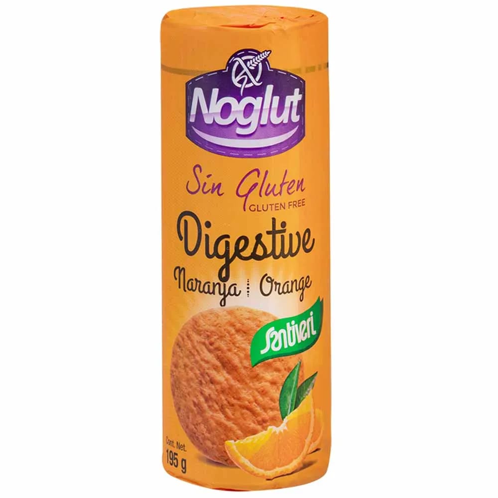 Galletas SANTIVERI Sabor Naranja Sin Gluten Bolsa 195g
