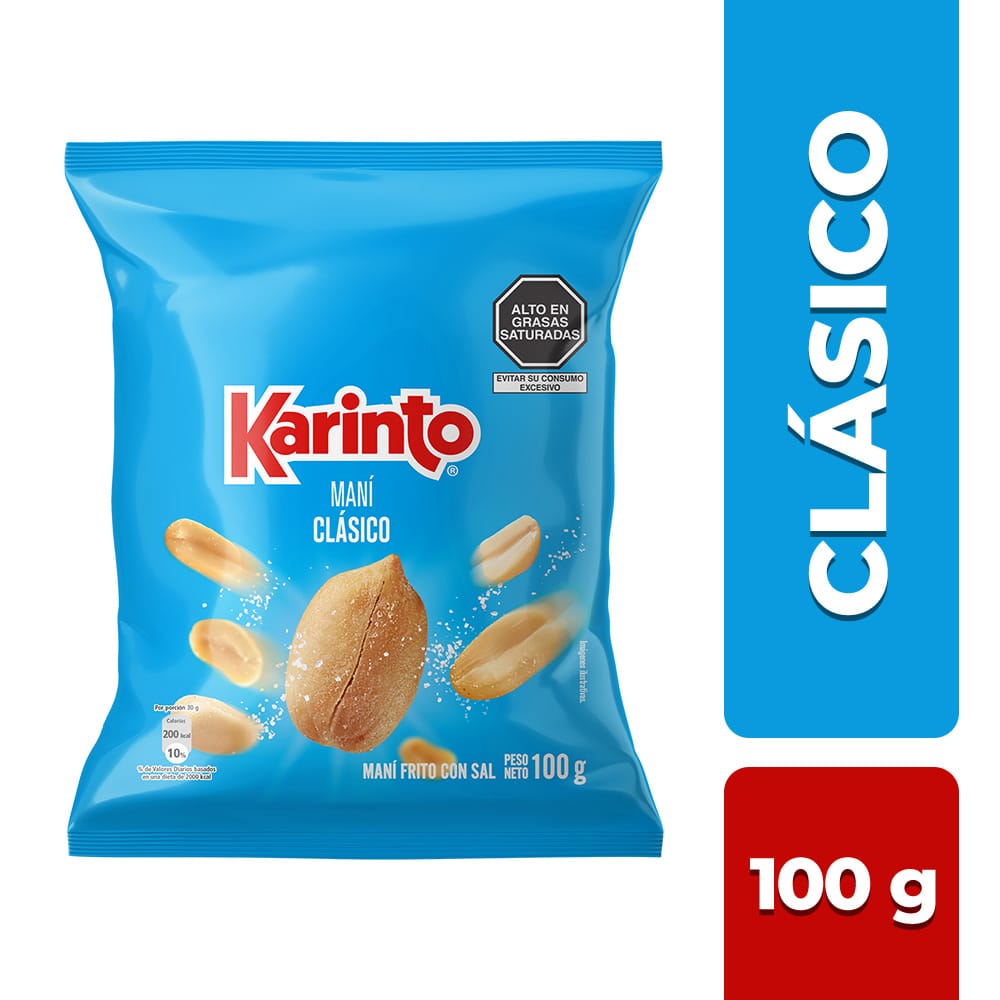 Maní KARINTO Clásico Sal Bolsa 100g