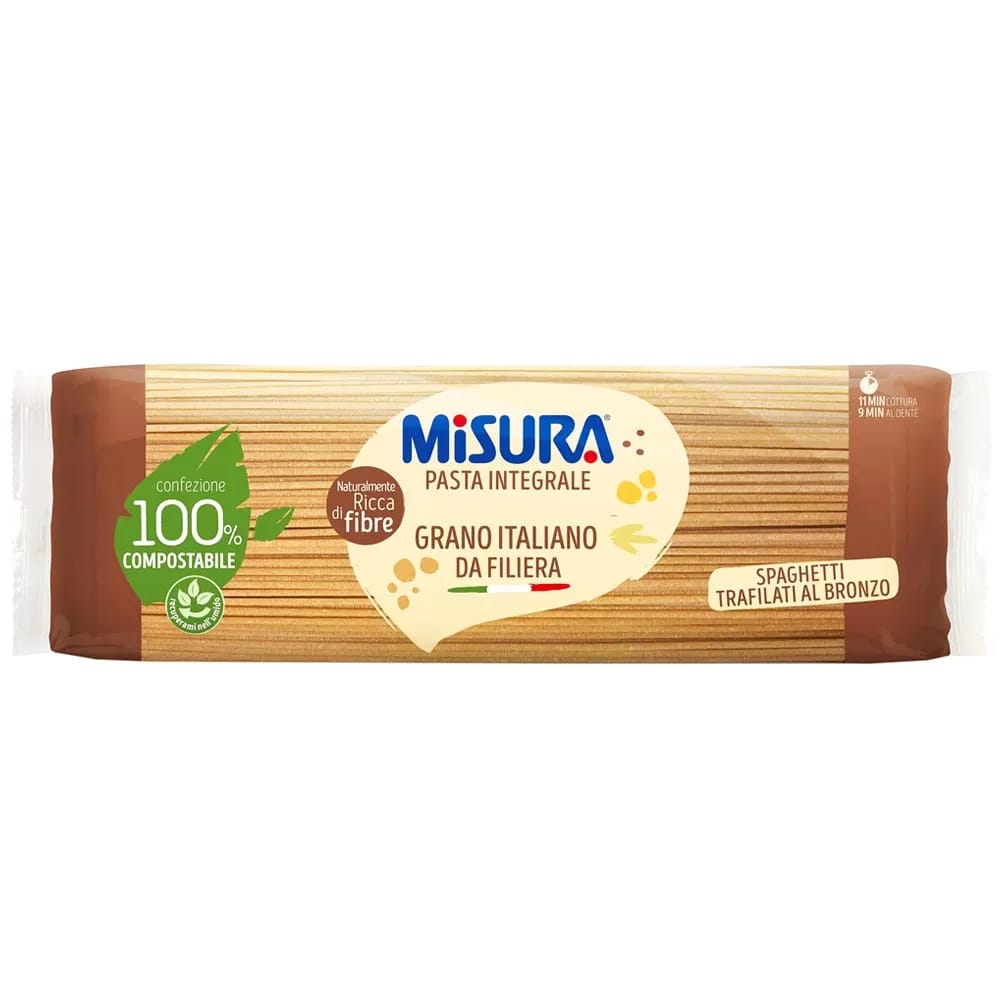 Fideos Integrales MISURA Spaghetti Bolsa 500g