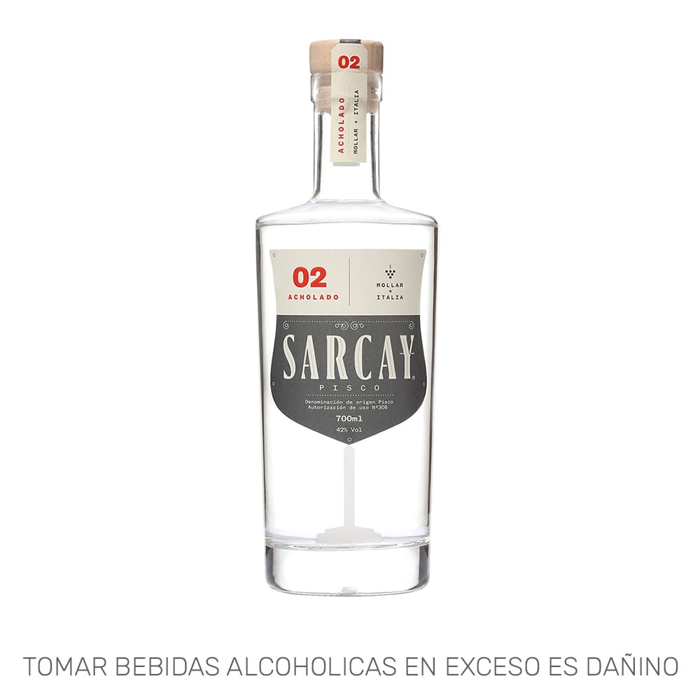 Pisco SARCAY Puro Acholado Botella 700ml