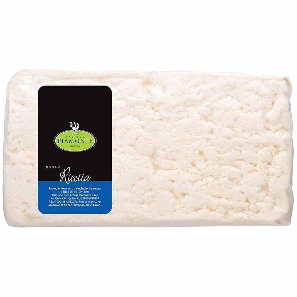 Queso Ricotta PIAMONTE Barra 250g