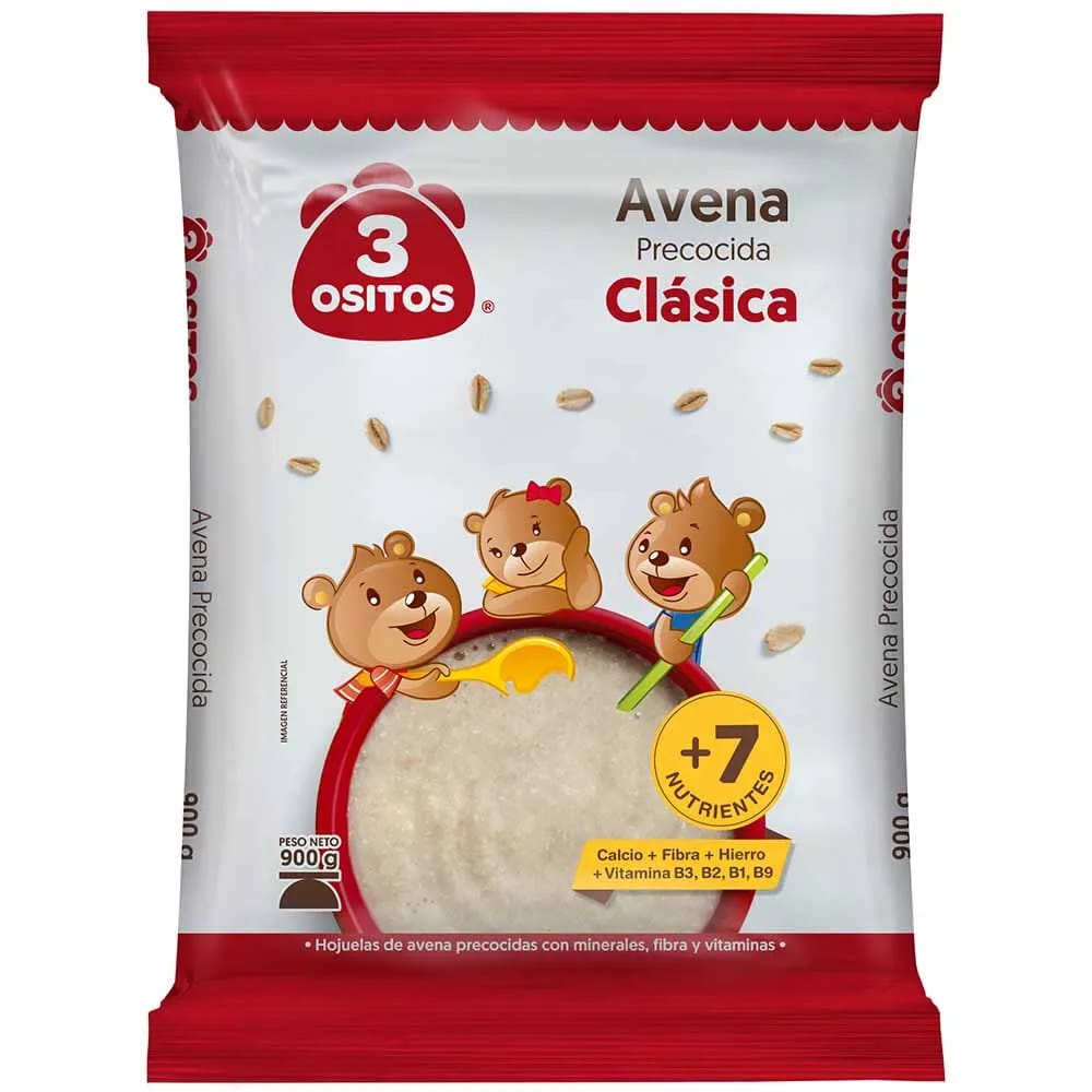Avena Clásica 3 OSITOS Premium Bolsa 900g