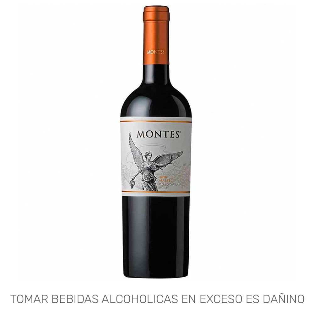 Vino Tinto MONTES Malbec Reserva Botella 750ml