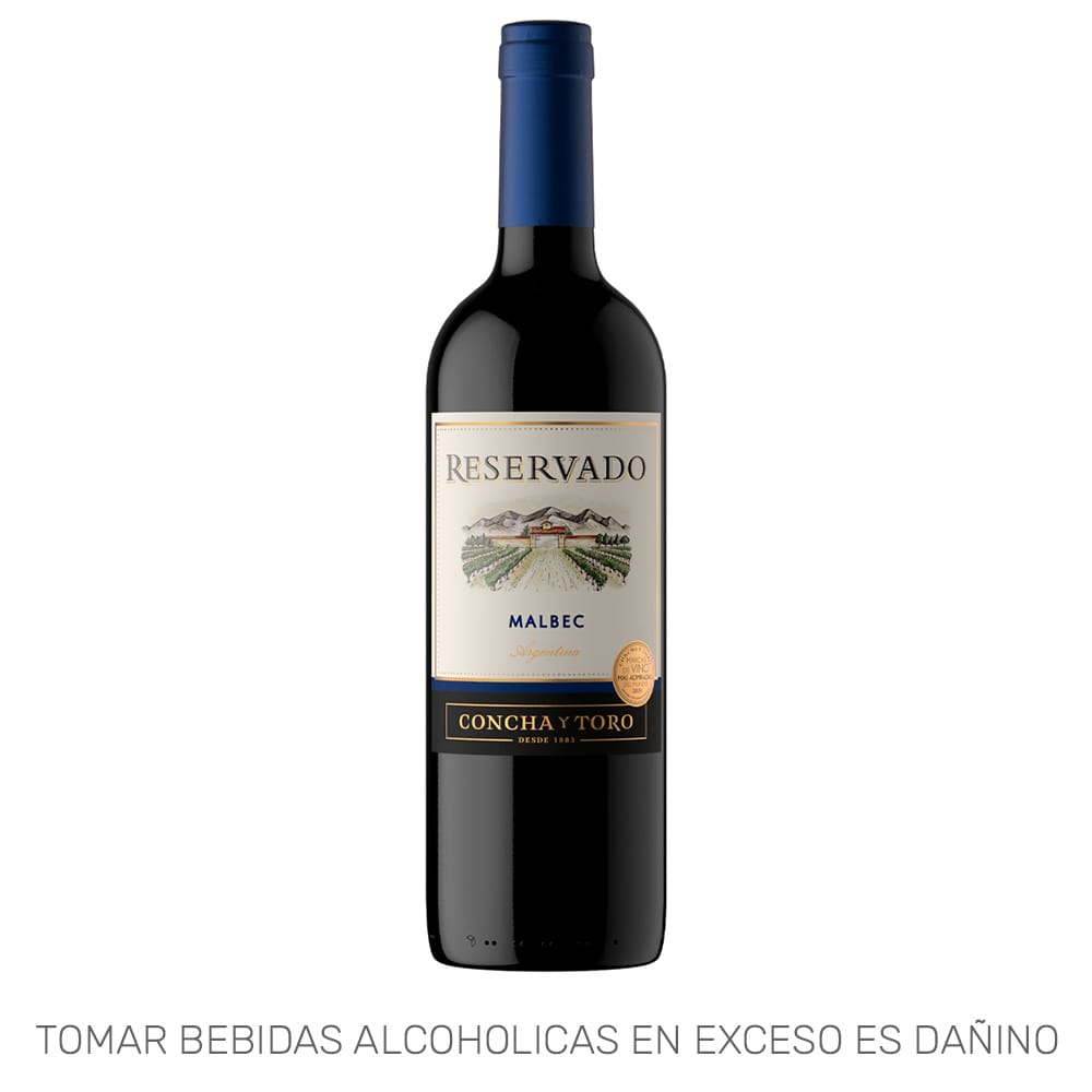 Vino CONCHA Y TORO Reservado Malbec Botella 750ml