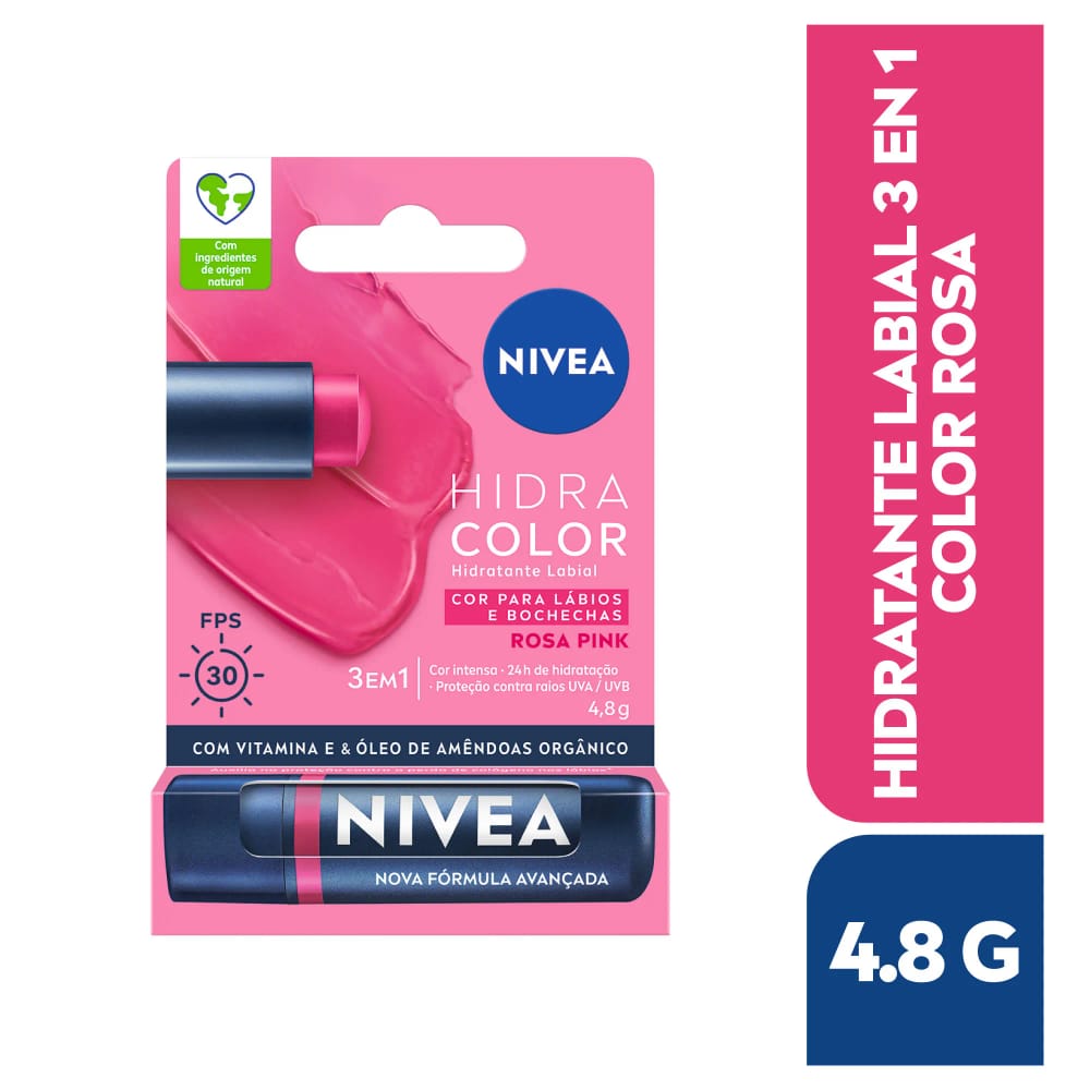 Protector Labial 3 en 1 NIVEA Color Rosa