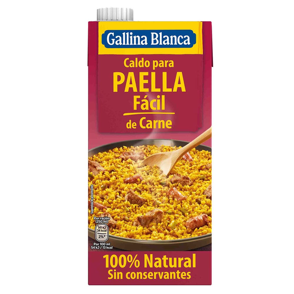 Caldo Paella de Carne GALLINA BLANCA Caja 1L