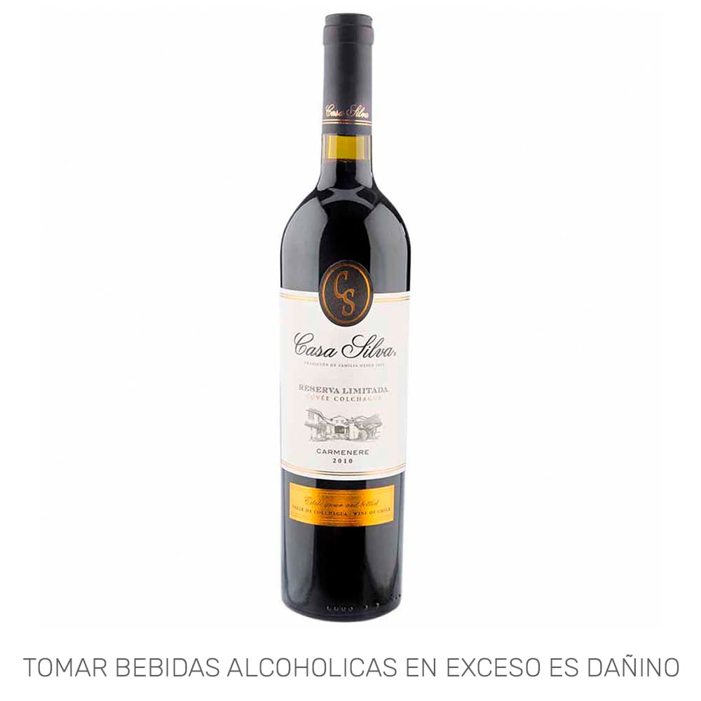 Vino CASA SILVA Carmenere Reserva Cuvée Colchagua Botella 750ml
