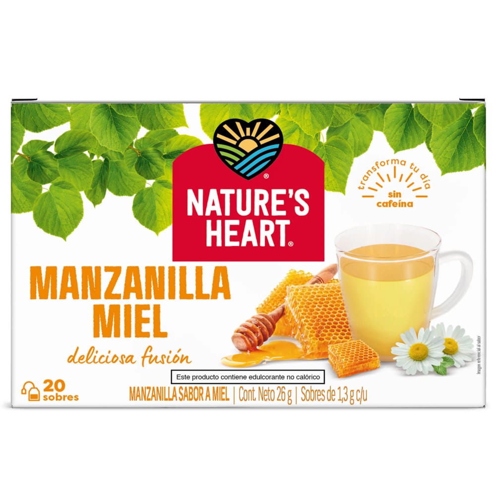 Te, Manzanilla y Miel NATURE'S HEART Caja 20un