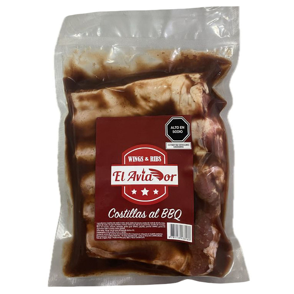 Costillas BBQ EL AVIADOR Bolsa 750g