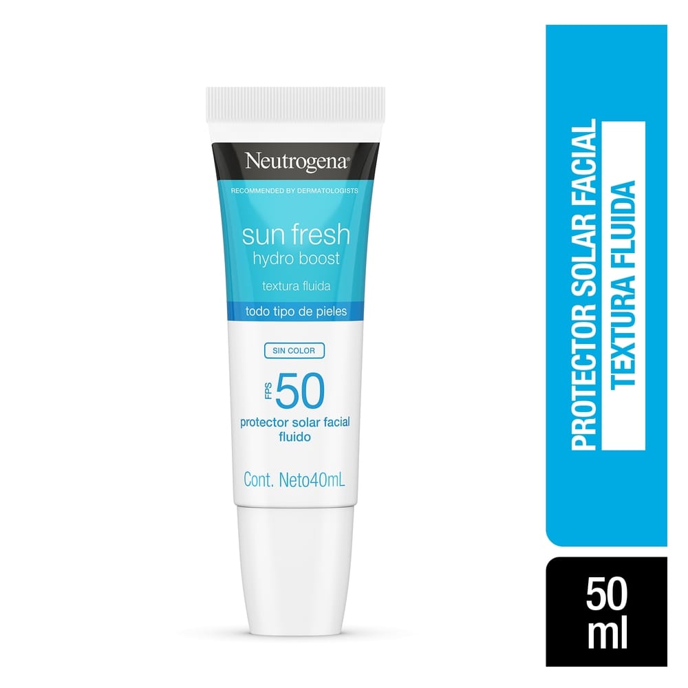 Bloqueador Facial NEUTROGENA Hydro Boost sin Color FPS50 Frasco 40ml