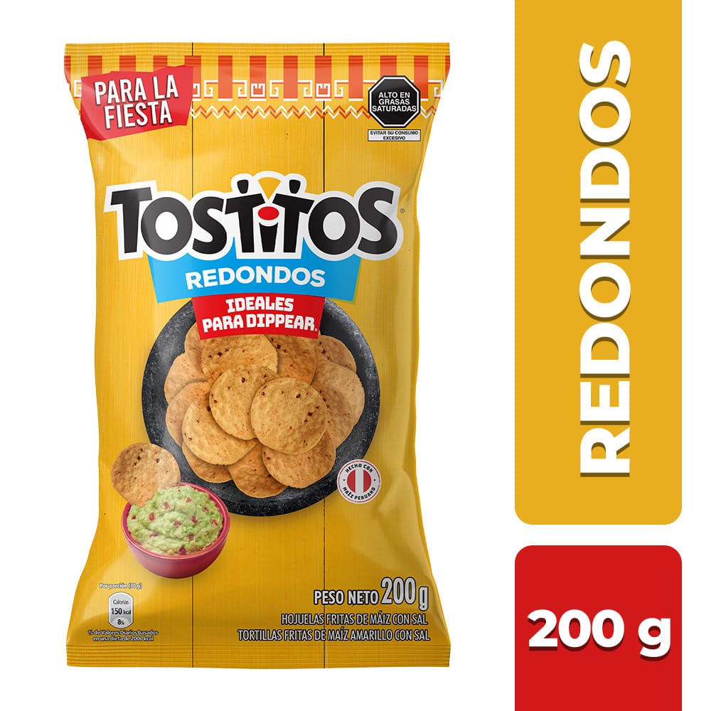 Nachos TOSTITOS Redondos Sal Bolsa 200g