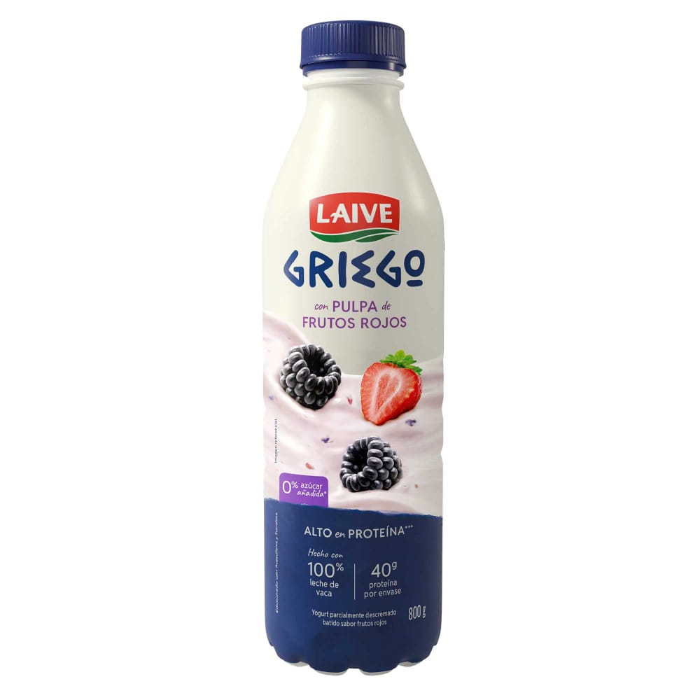 Yogurt Griego LAIVE Frutos Rojos Botella 800g