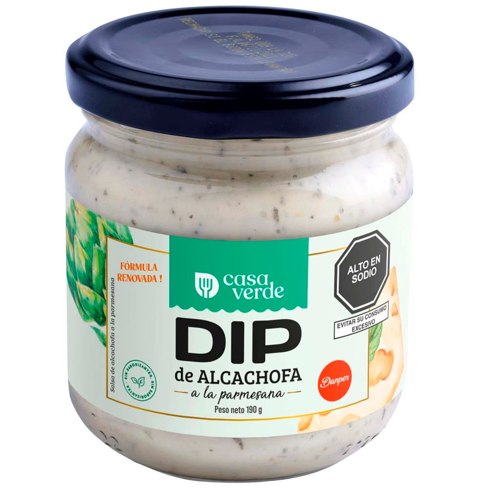 Dip de Alcachofa a la Parmesana CASA VERDE Frasco 190g