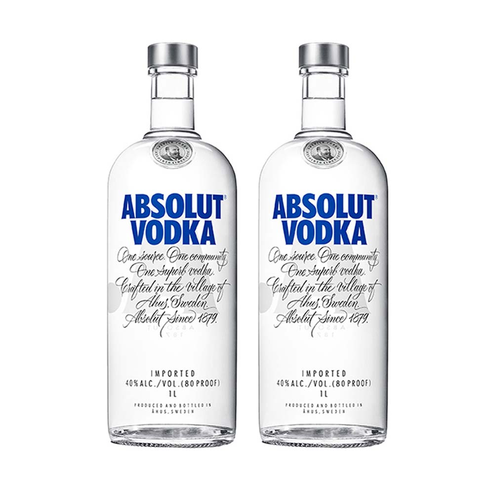 Pack Vodka ABSOLUT Botella 1L x 2un