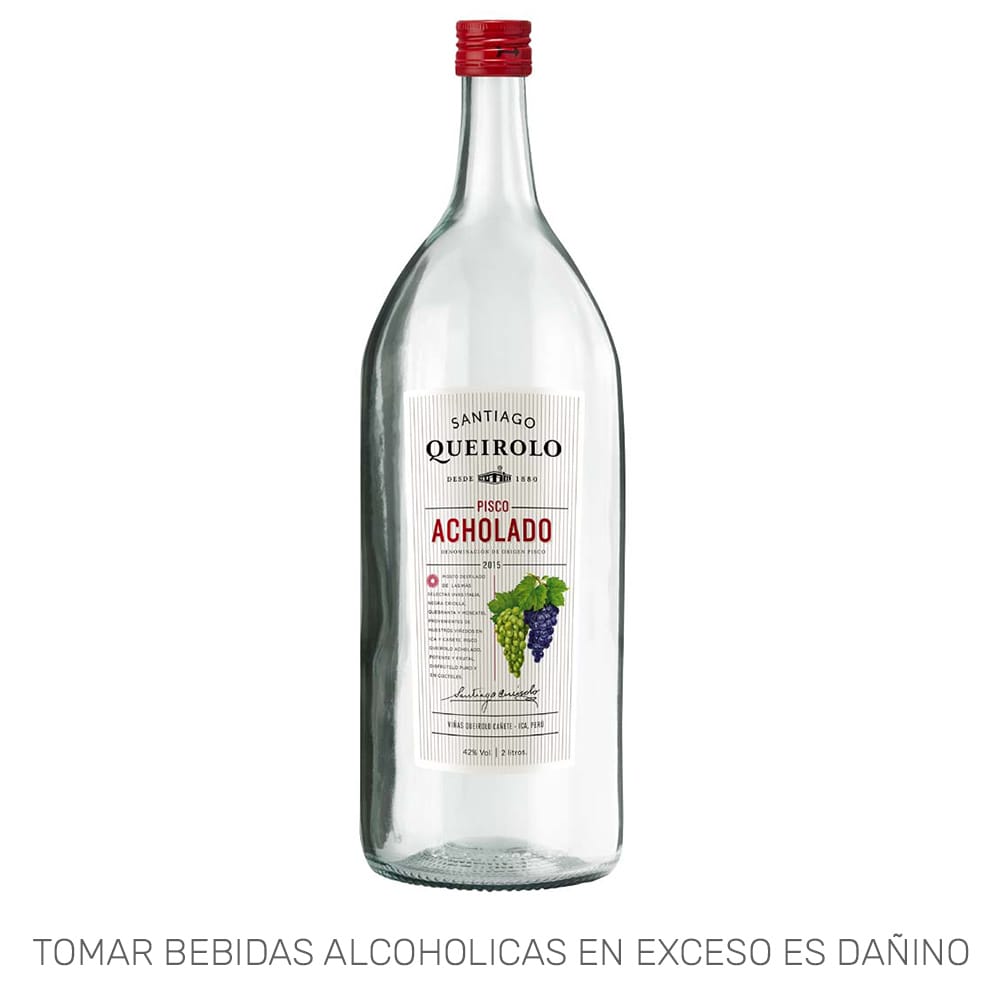 Pisco SANTIAGO QUEIROLO Acholado Botella 2L